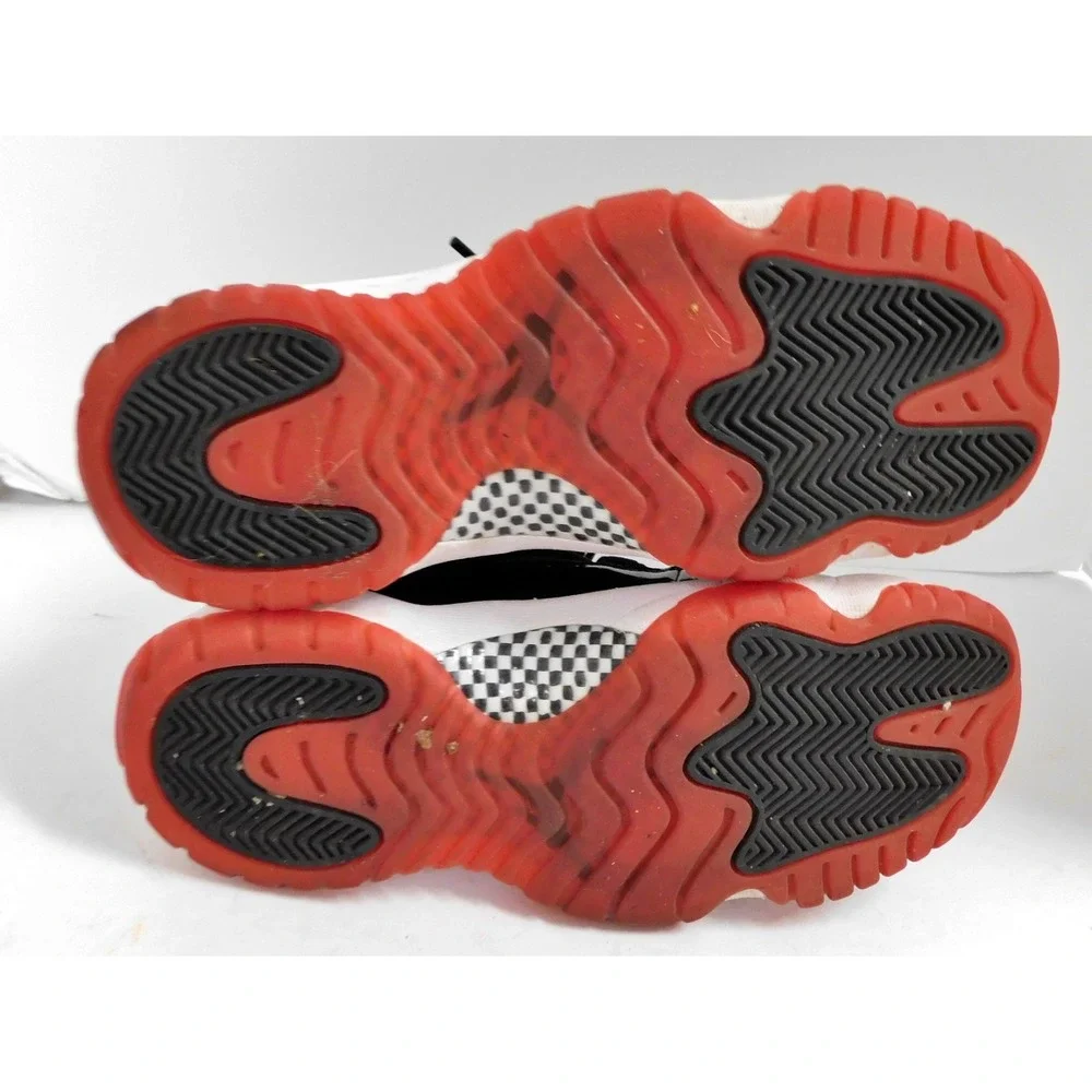 Nike Jordan 11 High Retro Bred 2019 (378038-061) With Replacement Vinyl Size 7Y